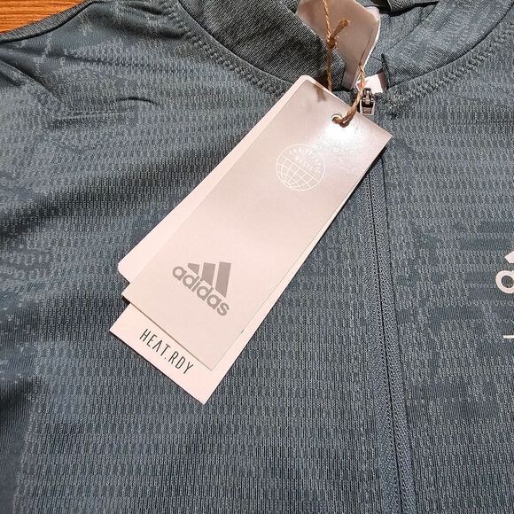 Adidas Parley Cycling Zipper Jersey Top Women's Small S Grey Heat RDY New HI6832 - Picture 10 of 16